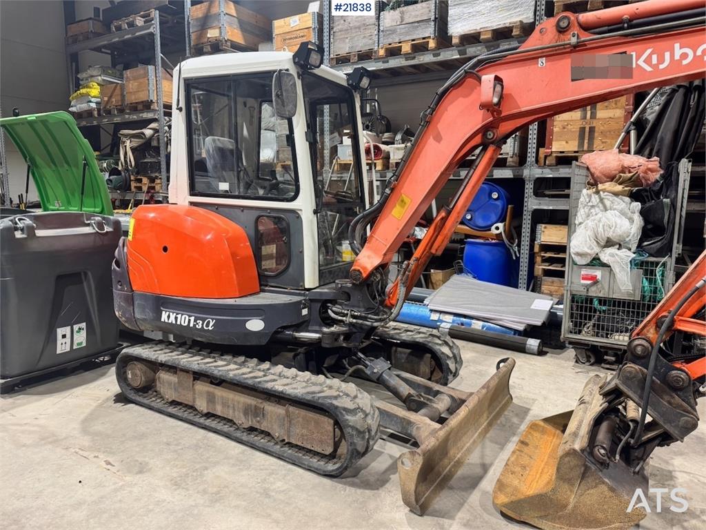 Kubota KX101-3 Mini Excavator w/ Bucket and Grab 2005 21838 KX101-3 Mini Excavator w/ Bucket and Grab 2005 1 image 3