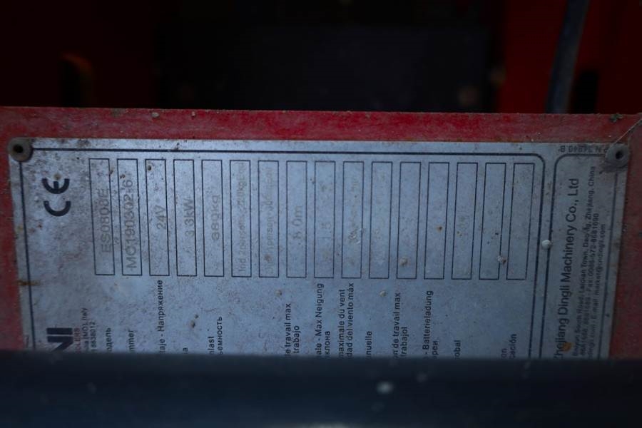 Magni ES0808E Electric, 8m Working height, 380kg Capacit 2019 MAGNI - ES0808E - 30183 MAGNI ES0808E Electric, 8m Working h...