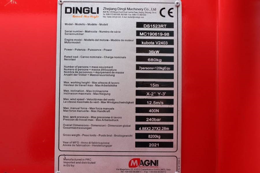 Magni DS1523RT New And Available Directly From Stock, Di 2021 MAGNI - DS1523RT - 60686 MAGNI DS1523RT New And Available Di...