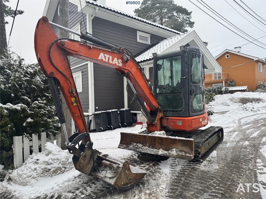 Atlas AC40U Mini Excavator w/ 2 buckets and Spike Hammer 2019 19800 AC40U Mini Excavator w/ 2 buckets and Spike Hammer 201...