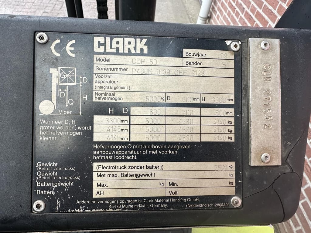 Clark 1999 11777 1999 1 Forklift image 7