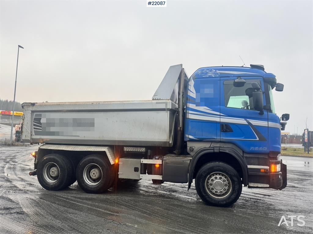 Scania R560 6x4 tipper truck, snow plough equipped, with 2013 22087 R560 6x4 tipper truck, snow plough equipped, with 2013...