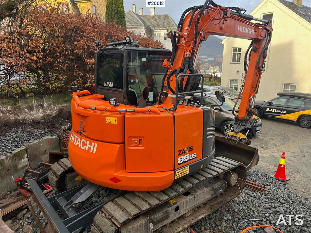Hitachi zx85us-6 excavator w/ rototilt with grapple and sa 2021 20012 zx85us-6 excavator w/ rototilt with grapple and sa 2...