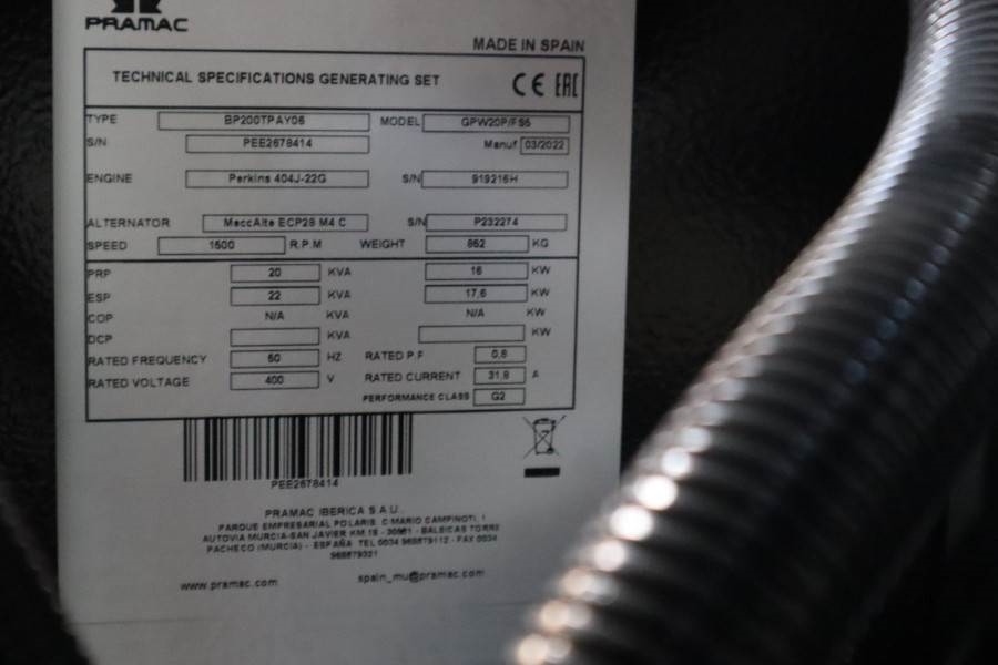 Pramac GPW20P Unused, Valid inspection, *Guarantee! Diese 2022 PRAMAC - GPW20P - 61046 Pramac GPW20P Unused, Valid inspect...