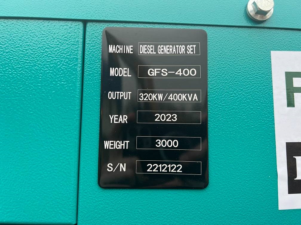 Ricardo 400KVA 320KW SILENT 3 PHASE GENERATOR 50HZ 400V NE 2023 5033 Ricardo 400KVA 320KW SILENT 3 PHASE GENERATOR 50HZ 40...