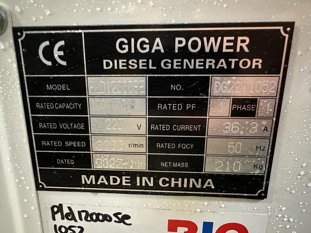 Giga power PLD12000SE 10 kVA silent generator 2022 00031645 Giga power PLD12000SE 10 kVA silent generator 2022 0 image 14