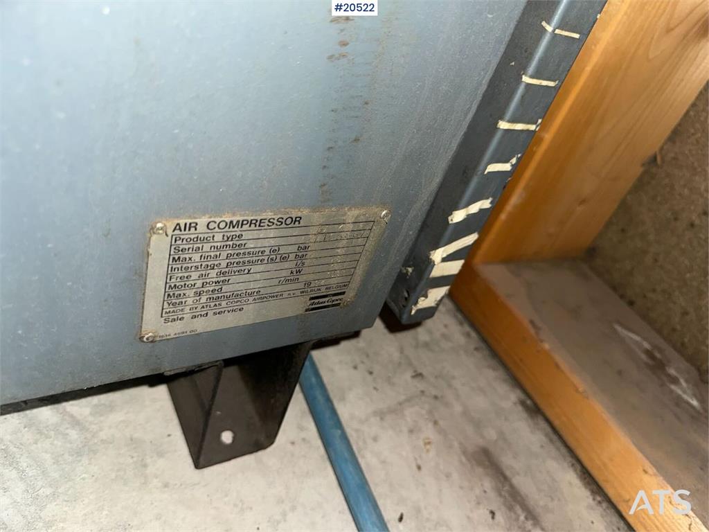 Atlas Copco GA7 compressor 1994 20522 GA7 compressor 1994 1 Compressors image 4