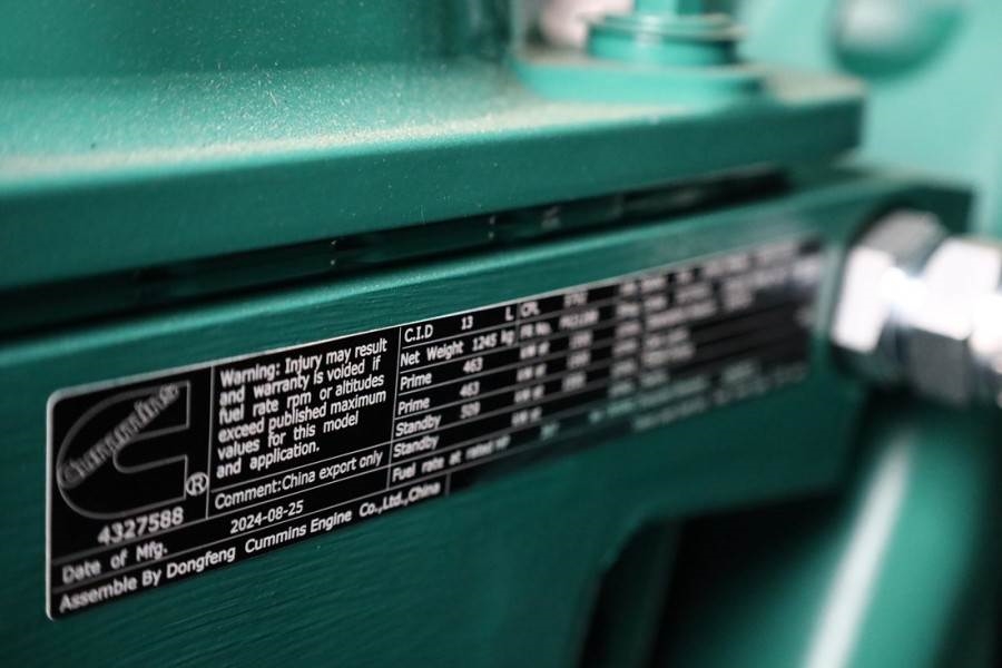 Cummins C550D5Q Declaration of Conformity, Diesel, 550kVA, 2025 CUMMINS - C550D5Q - 63608 C550D5Q Declaration of Conformit...