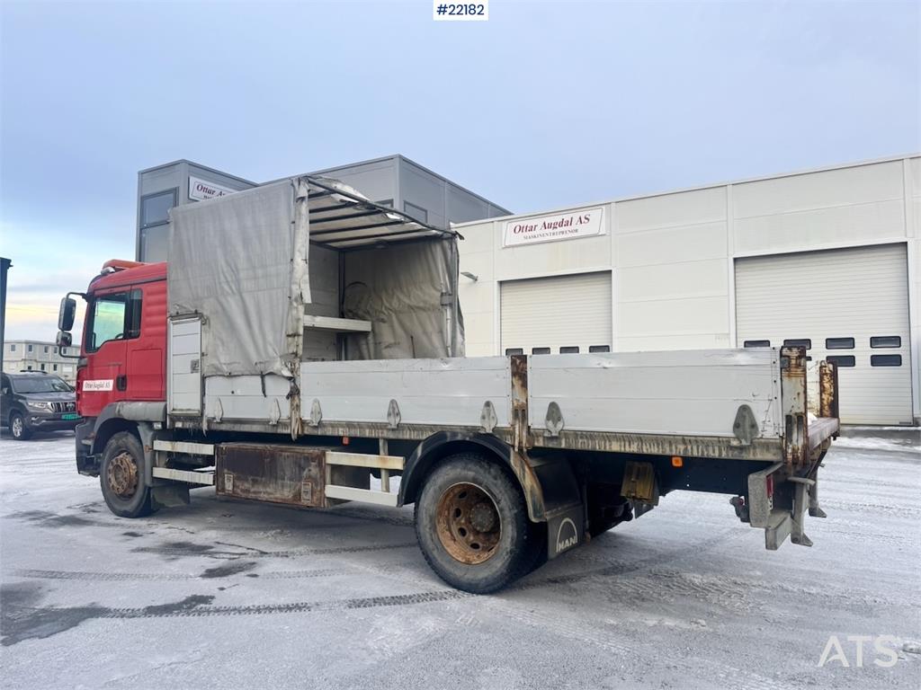 MAN TGM 18.280 flatbed truck. 87,000 km! WATCH VIDEO 2006 22182 TGM 18.280 flatbed truck. 87,000 km! WATCH VIDEO 2006 1 im...