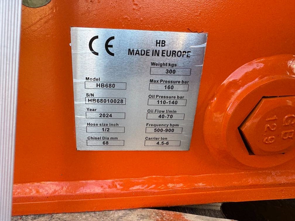 HB 680 hammer 4.5/6 ton 2025 5305 HB 680 hammer 4.5/6 ton 2025 1 image 5