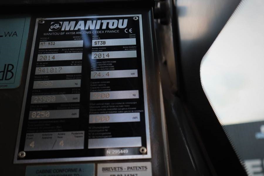 Manitou MT932 Valid inspection, *Guarantee! Diesel, 4x4x4 2014 MANITOU - MT932 - 61253 MT932 Valid inspection, *Guarantee!...