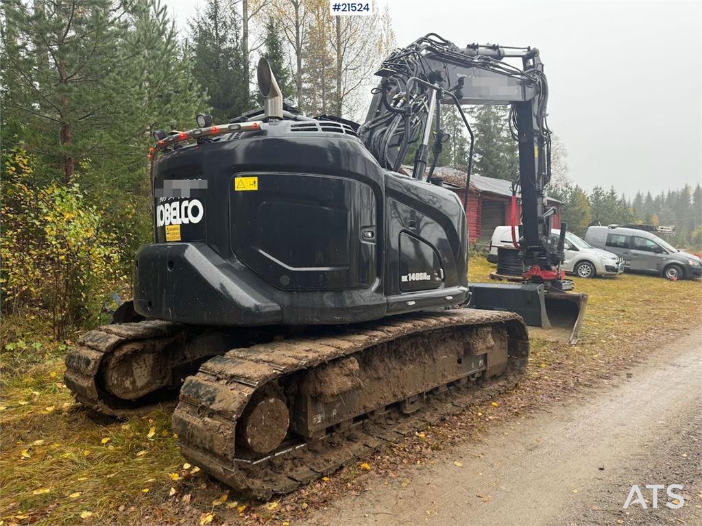 Kobelco SK140SRLC Tracked excavator w/ Machine control, ti 2023 21524 SK140SRLC Tracked excavator w/ Machine control, ti 2...