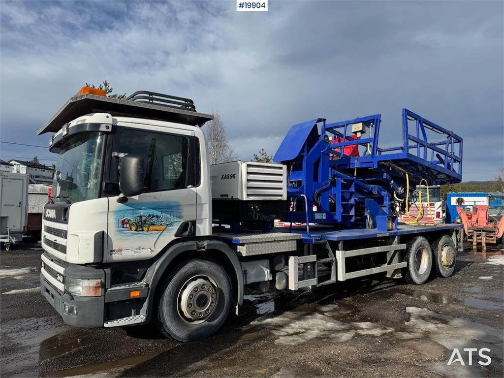 Scania P114 Lift truck w/ Compressor and 8 meter Lift. 1997 19904 P114 Lift truck w/ Compressor and 8 meter Lift. 1997 1 i...