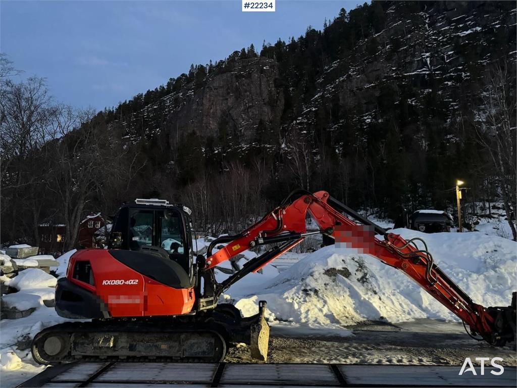 Kubota KX080-4α2 Beltegraver m/ 2 delt bom, tilt og 2 sku 2020 22234 KX080-4α2 Beltegraver m/ 2 delt bom, tilt og 2 sku 20...