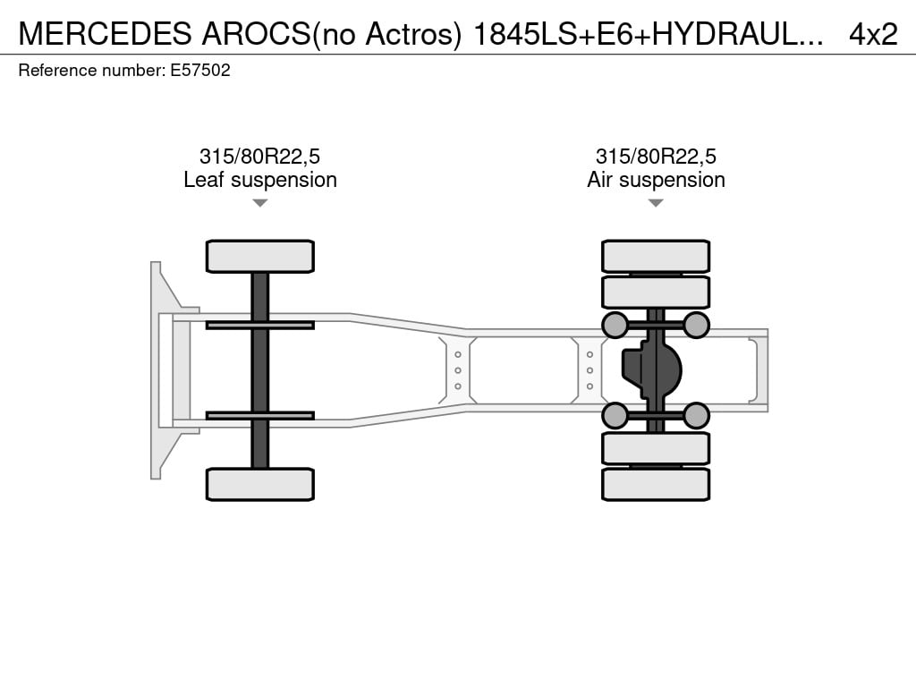 MERCEDES AROCS(no Actros) 1845LS+E6+HYDRAULIQUE 2014 E57502 AROCS(no Actros) 1845LS+E6+HYDRAULIQUE 2014 1 image 11