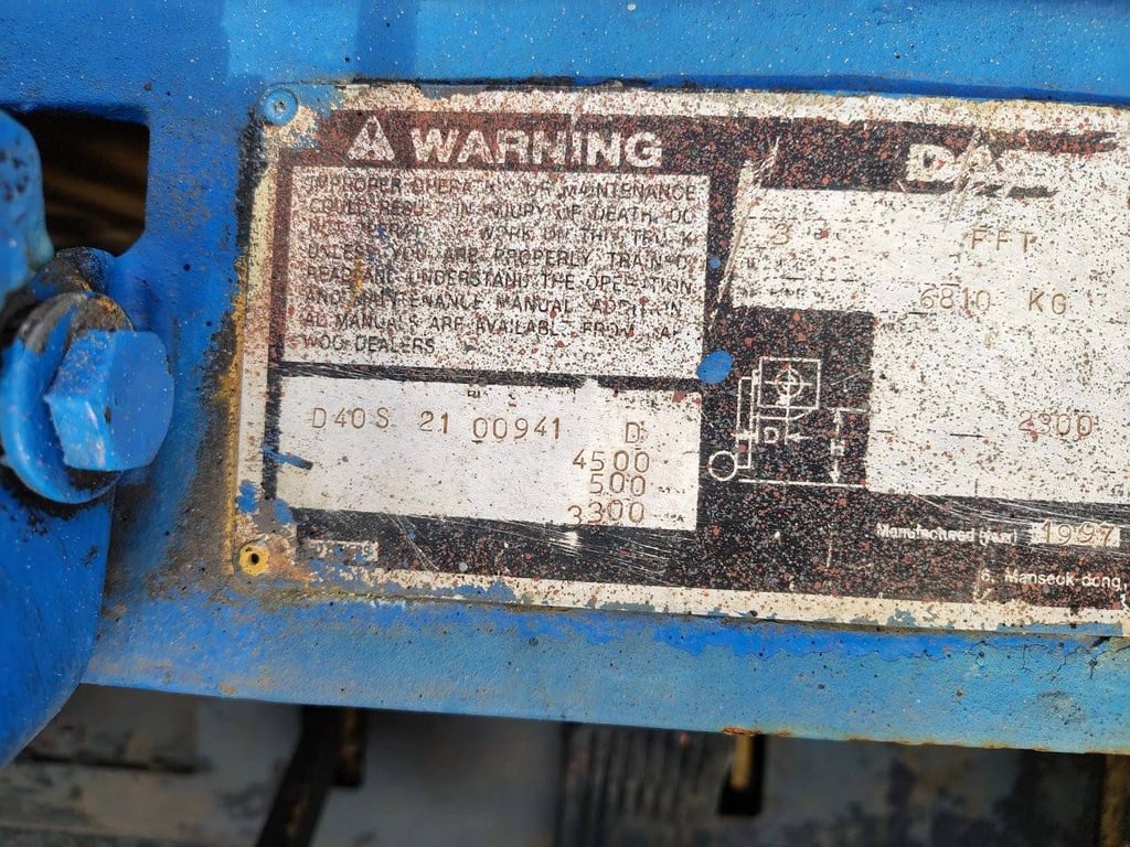 Forklift Daewoo D40-S Diesel 4000kg 1997 1997 D40-S 1997 1 Forklift image 8