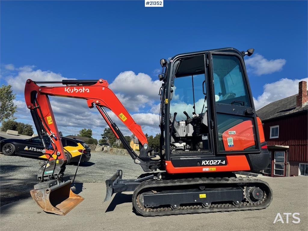 Kubota KX027-4 Mini Excavator w/ 2 buckets. 130 hours! 2022 21352 KX027-4 Mini Excavator w/ 2 buckets. 130 hours! 2022 1 i...