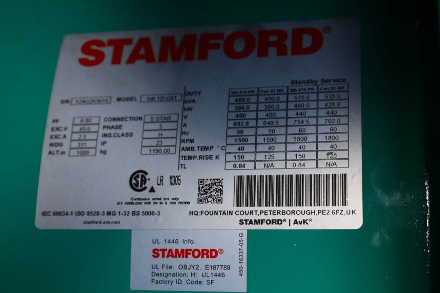 Cummins C450D5Q Declaration of Conformity, Diesel, 450kVA, 2025 CUMMINS - C450D5Q - 63607 C450D5Q Declaration of Conformit...