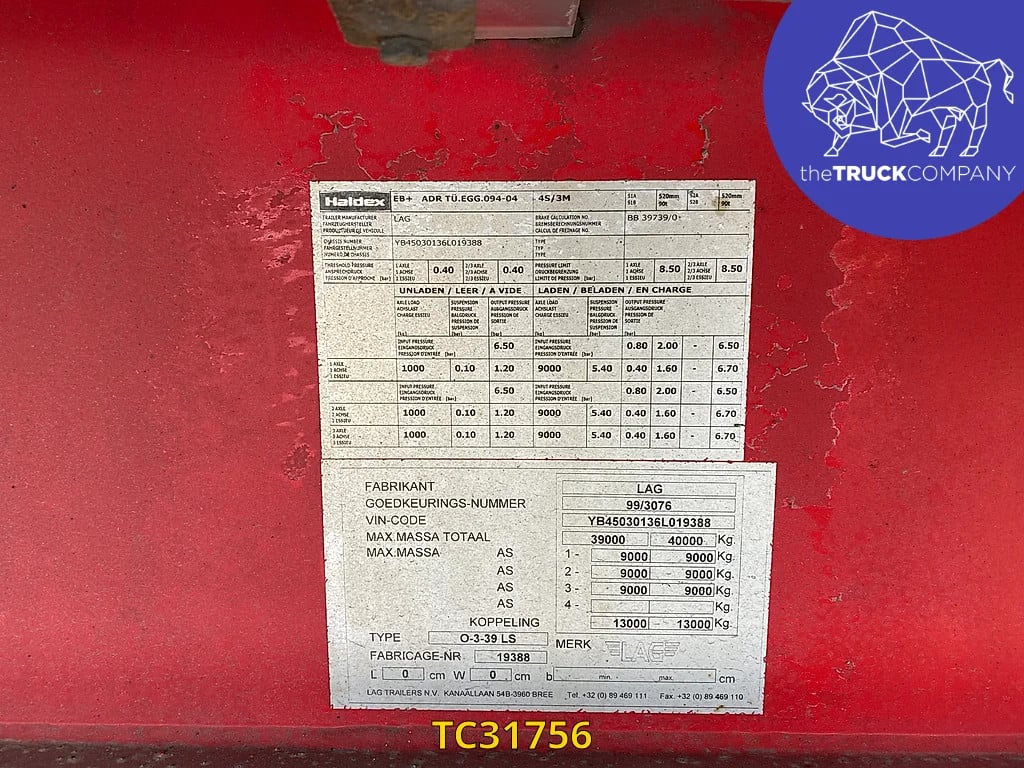 Lag Flatbed 2006 TC31756 LAG 2006 1 image 8