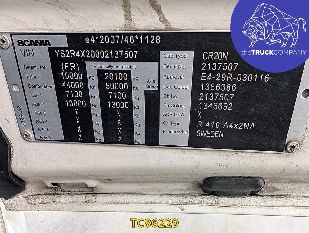 Scania R 410 2017 TC86229 R 410 2017 1 Tractor Units image 11