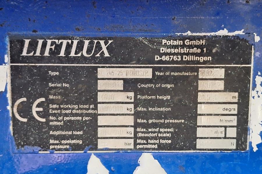 Liftlux SL205-25D4WDS/P Diesel, 4x4 Drive, Hydraulic Deck 2002 LIFTLUX - SL205-25D4WDS/P - 90387 Liftlux SL205-25D4WDS/P D...