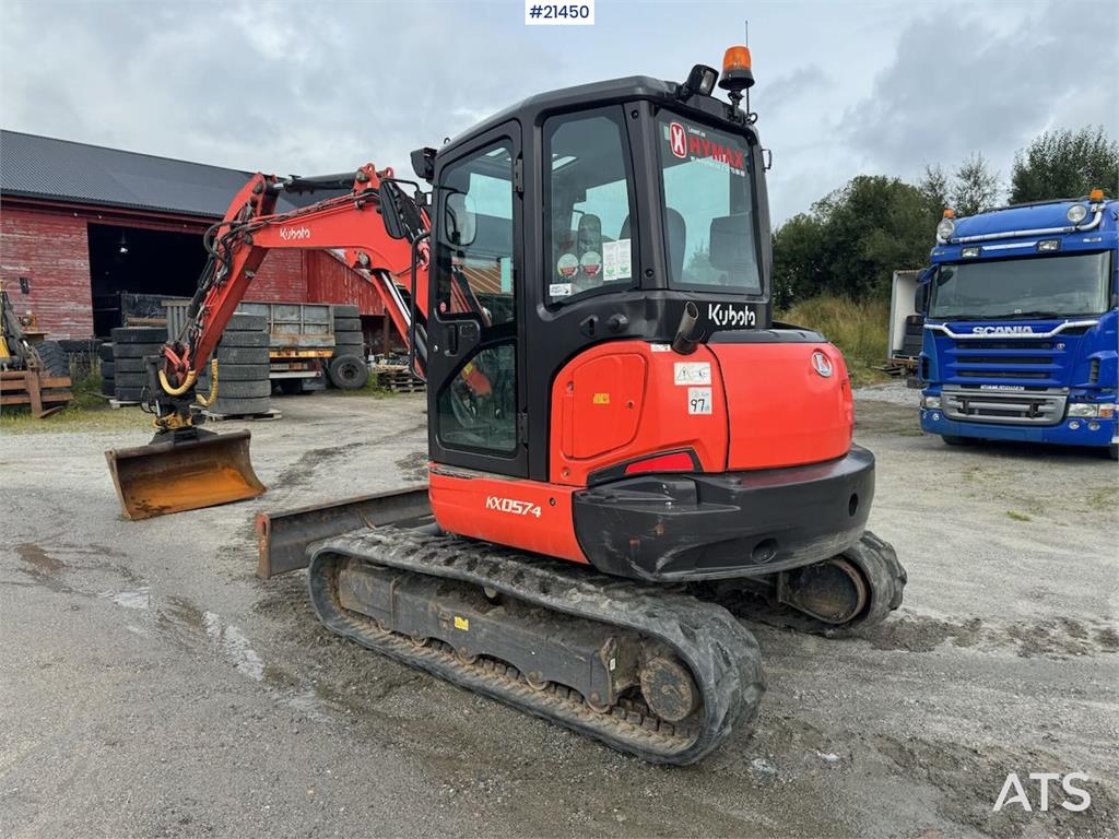 Kubota KX057-4 Tracked excavator w/ sanding bucket and ro 2013 21450 KX057-4 Tracked excavator w/ sanding bucket and ro 20...