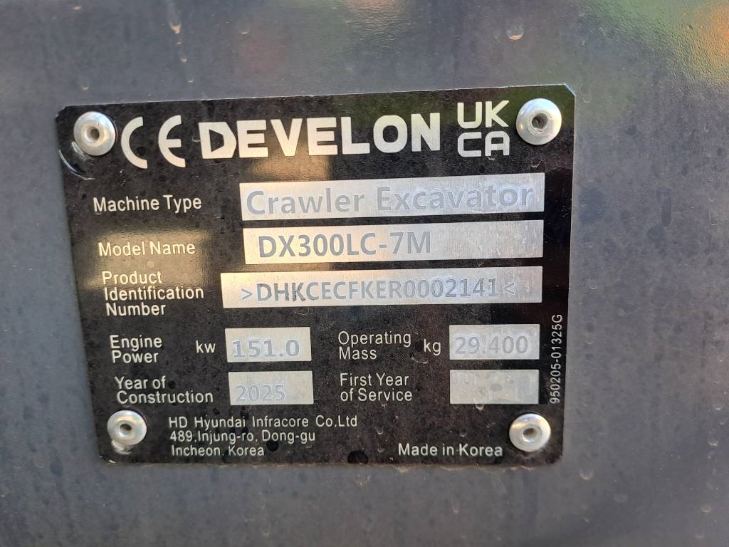 Doosan DX 300 LC-7M (UNUSED, 4 Pieces available) 2025 ATR-1933 DX 300 LC-7M (UNUSED, 4 Pieces available) 2025 0 Crawler Ex...