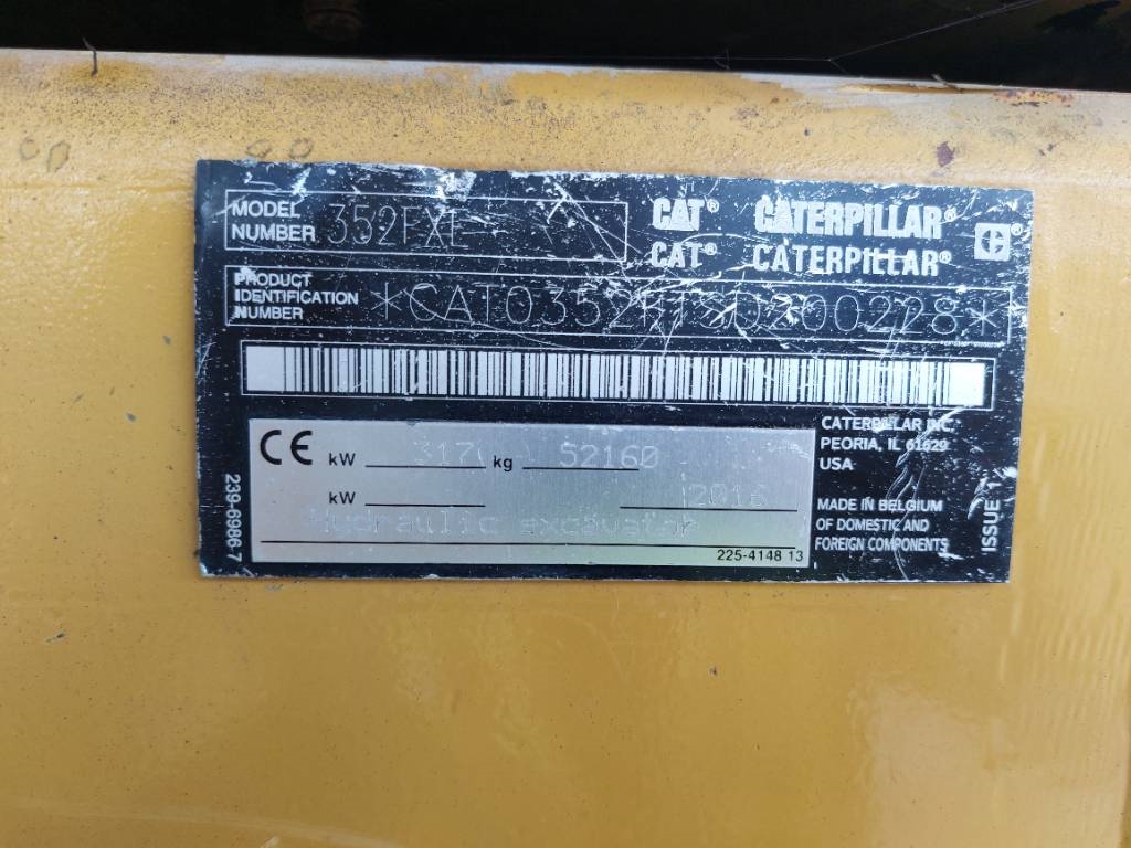 CAT 352 FL XE MHD (17m demoliton) 2016 ATR-2011 352 FL XE MHD (17m demoliton) 2016 1 Crawler Excavators image 6
