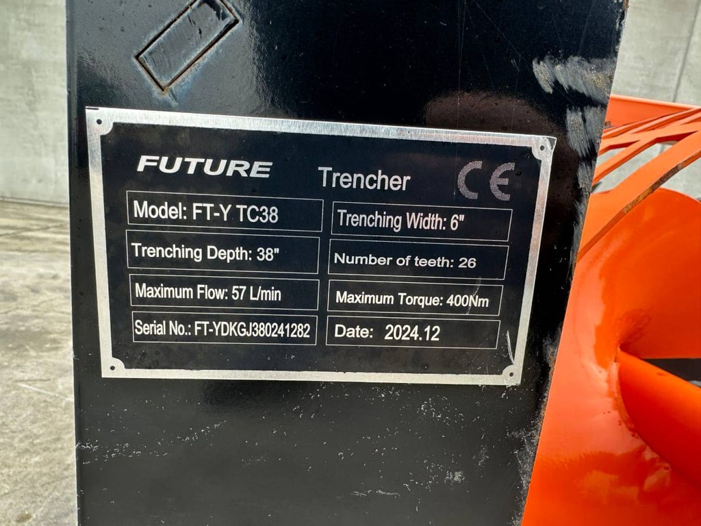 Trench cutter Future FT-Y TC38 2024 New for skid steer loader 2024 future FT-Y TC38 2024 0 image 9