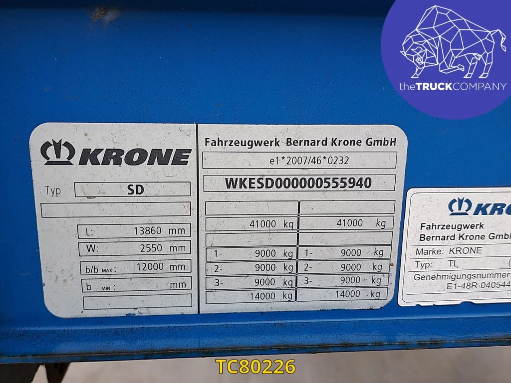 Krone SD Curtainsides 2012 TC80226 SD 2012 1 image 10
