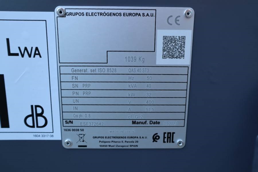 Atlas Copco QAS 40 ST3 Valid inspection, *Guarantee! Diesel, 4 2023 ATLAS COPCO - QAS 40 ST3 - 61576 QAS 40 ST3 Valid insp...