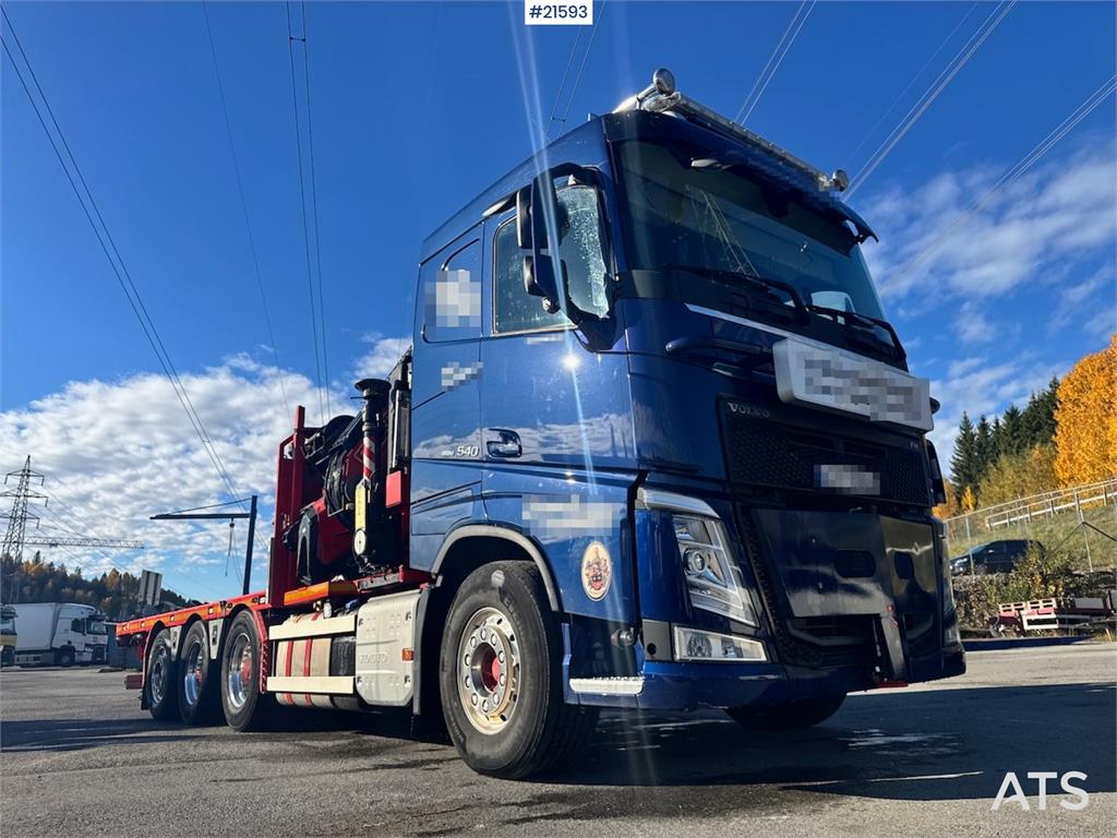 Volvo FH540 Combi truck w/ 54 t/m Fassi crane w/ Jib and 2022 21593 FH540 Combi truck w/ 54 t/m Fassi crane w/ Jib and 202...
