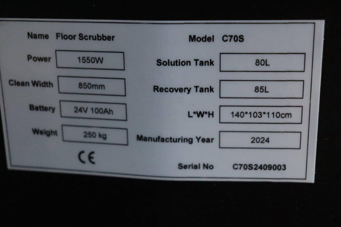 Scrubber X-tra C70S Electric 2024 New 2024 X-tra C70S 2024 0 image 11