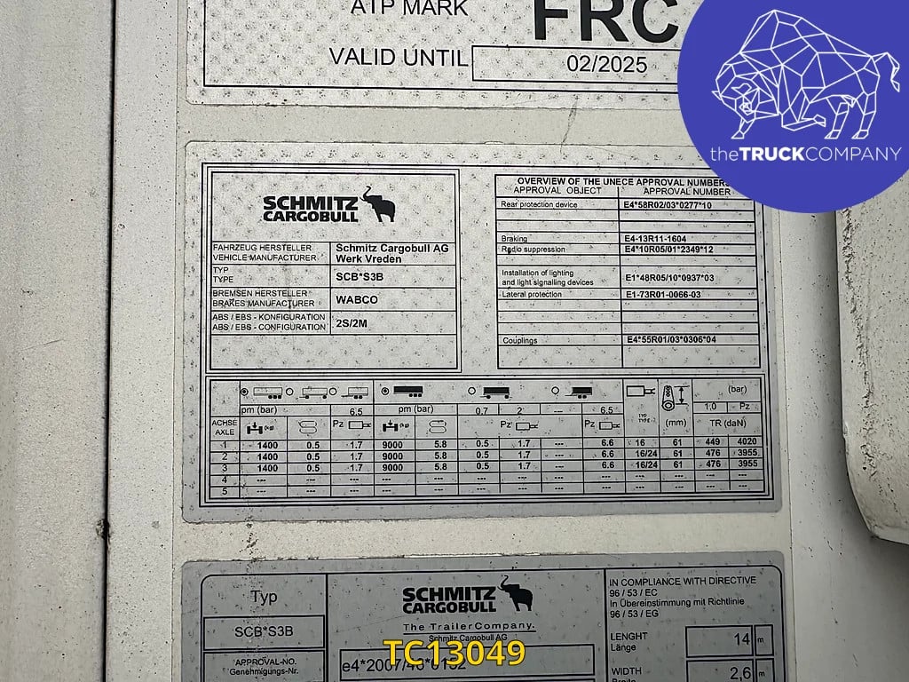 Schmitz Cargobull Frigo 2019 TC13049 Schmitz Cargobull 2019 1 image 13