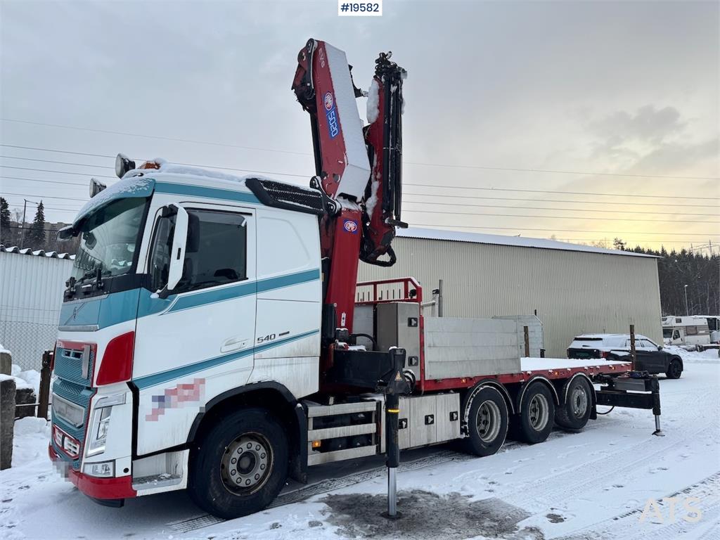 Volvo FH540 8x4 Tridem Crane truck w/ 50 t/m HMF crane w 2019 19582 FH540 8x4 Tridem Crane truck w/ 50 t/m HMF crane w 201...
