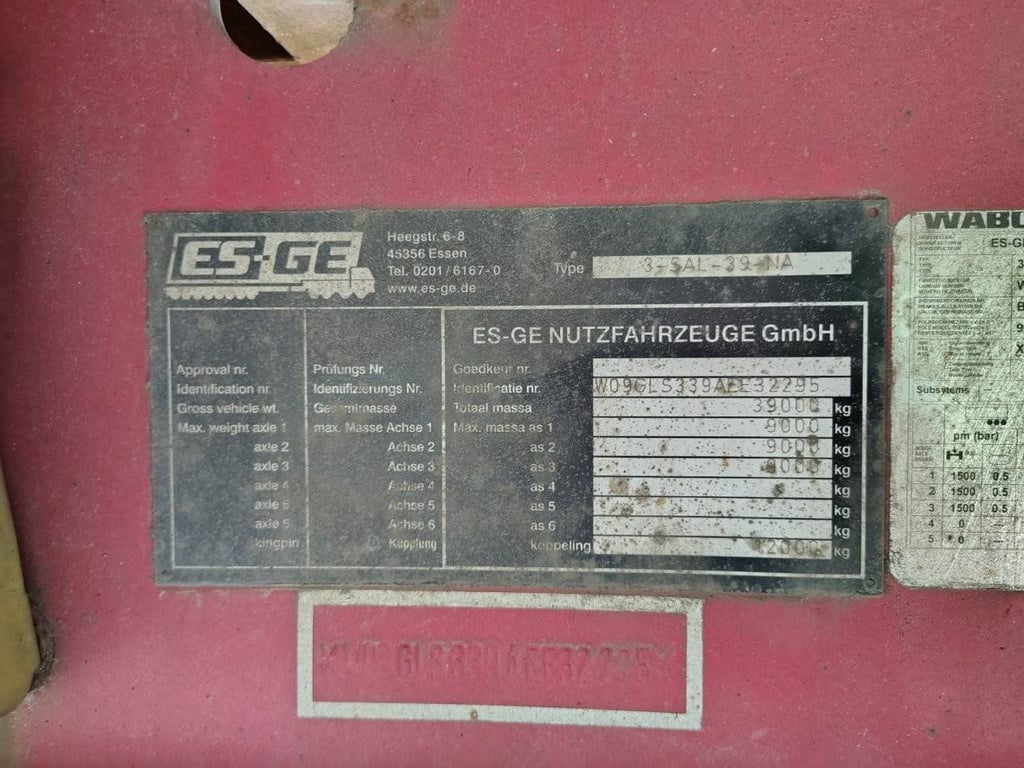 Flatbed Trailer ES-Ge 3-SAL-39-NA 2010 2010 ES-GE 3-SAL-39-NA 2010 1 image 10