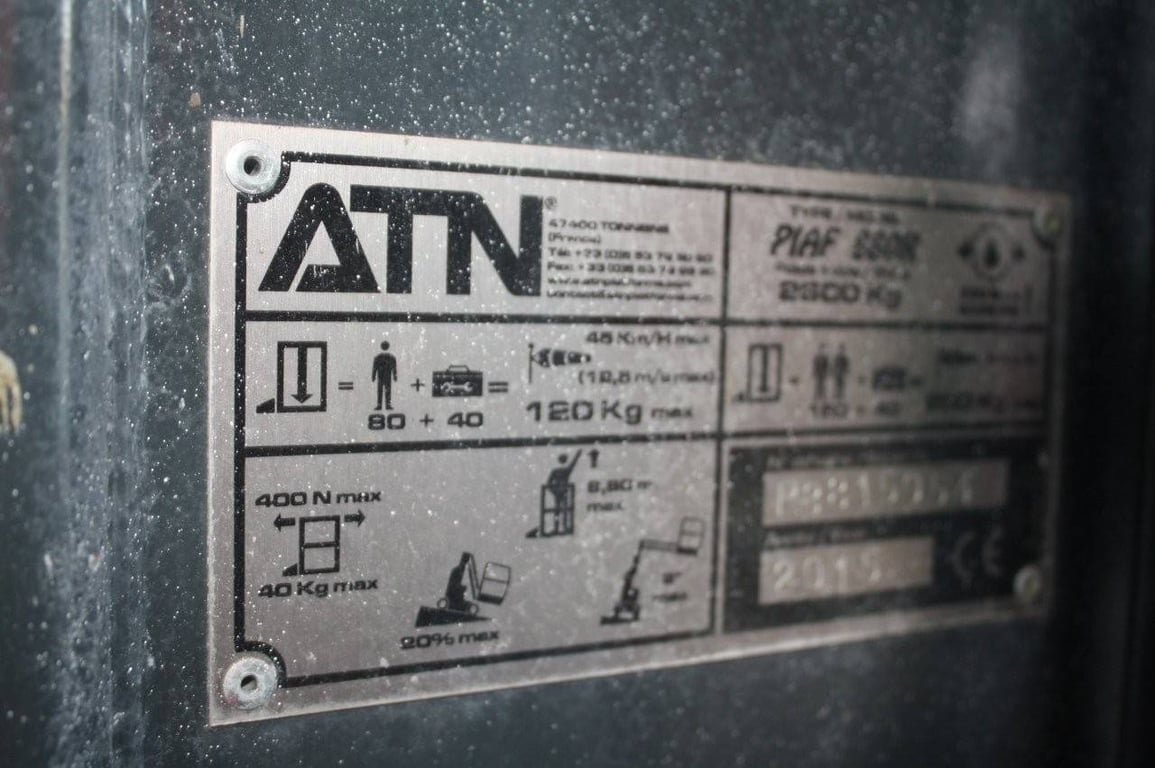 Mast lift ATN Piaf 880R Electric 8.8m 2015 2015 ATN Piaf 880R 2015 1 image 15