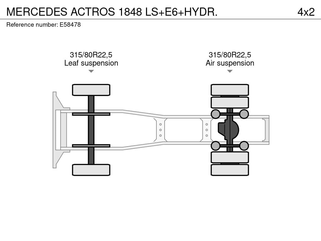MERCEDES ACTROS 1848 LS+E6+HYDR. 2014 E58478 ACTROS 1848 LS+E6+HYDR. 2014 1 image 9