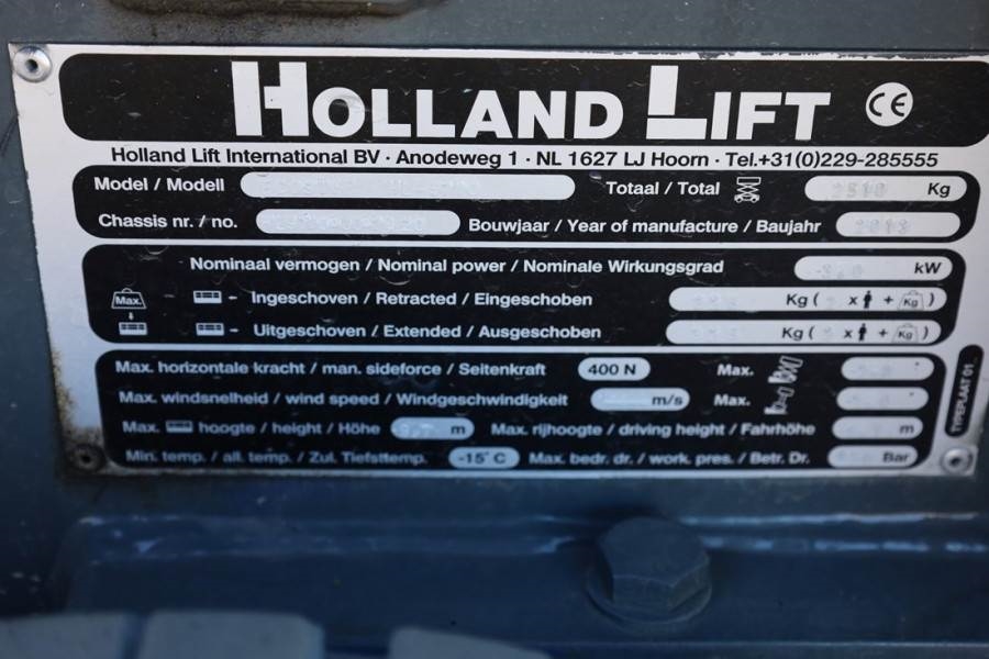 Holland Lift Ecostar HL-9710 Electric, 12m Working Height, 325k 2013 HOLLAND LIFT - Ecostar HL-9710 - 63521 Holland lift E...