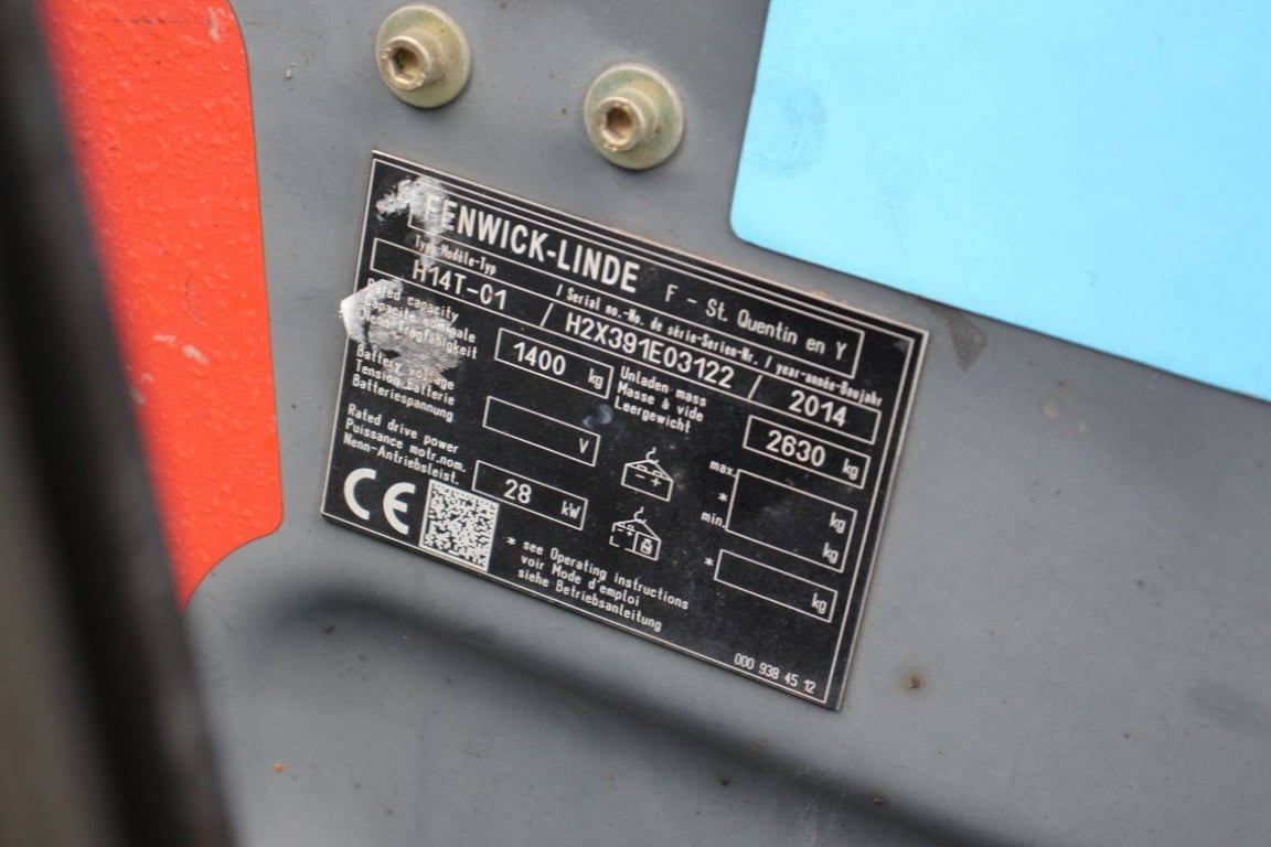 Heftruck Linde H14T-C1 LPG 1400kg 4.62m 2014 2014 H14T-C1 2014 1 Forklift image 14