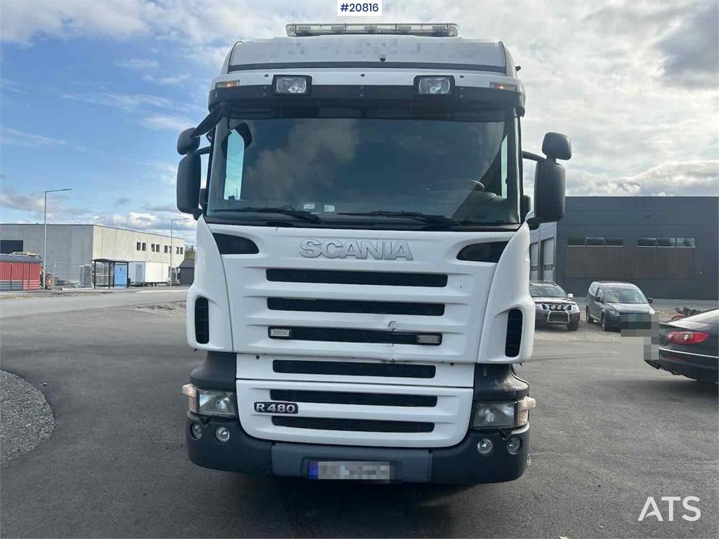 Scania R480 3 axle container truck with/ lift 2008 20816 R480 3 axle container truck with/ lift 2008 1 image 2