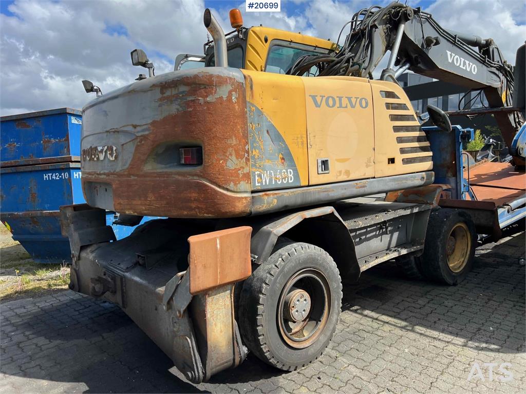 Volvo EW160B wheeled machine w/ support leg and shear 2004 20699 EW160B wheeled machine w/ support leg and shear 2004 1 Cr...