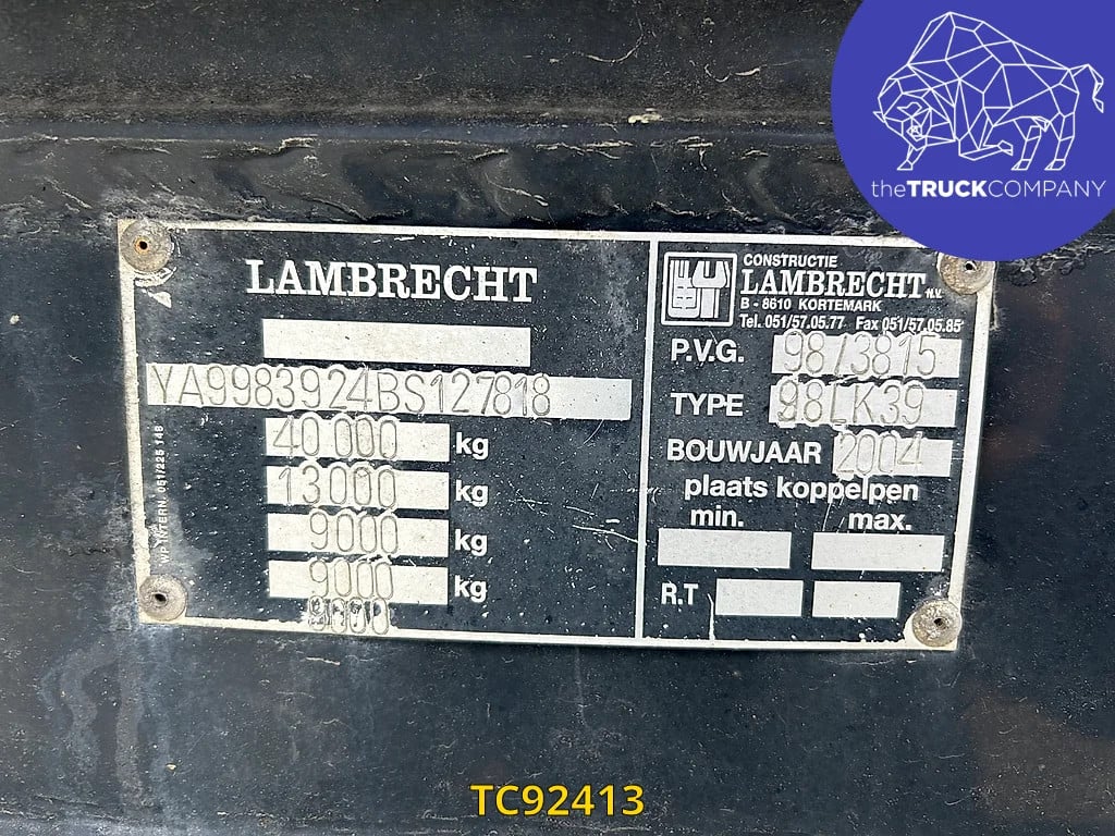 Lambrecht Tipper 2004 TC92413 Lambrecht 2004 1 Tipper trucks image 10