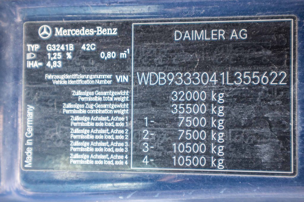 MERCEDES ACTROS 3241 BB-MP2+STETTER 2008 E62494 ACTROS 3241 BB-MP2+STETTER 2008 1 image 12