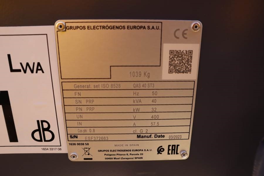 Atlas Copco QAS 40 ST3 Valid inspection, *Guarantee! Diesel, 4 2023 ATLAS COPCO - QAS 40 ST3 - 61592 QAS 40 ST3 Valid insp...