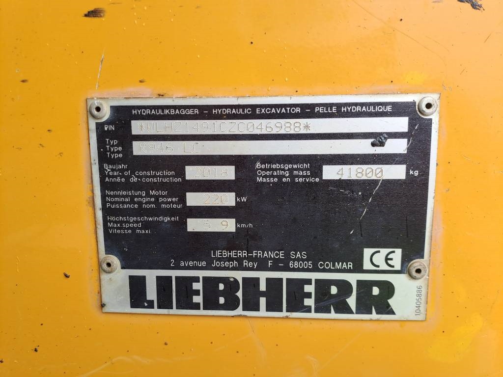Liebherr R 946 2018 ATR-2045 R 946 2018 1 Crawler Excavators image 11
