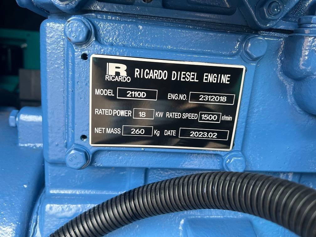 Ricardo 20KVA 16KW SILENT GENERATOR 3 PHASE 50HZ 400V NEW 2023 5035 Ricardo 20KVA 16KW SILENT GENERATOR 3 PHASE 50HZ 400V ...