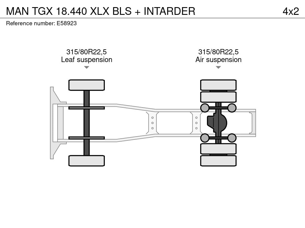 MAN TGX 18.440 XLX BLS + INTARDER 2016 E58923 TGX 18.440 XLX BLS + INTARDER 2016 1 image 13