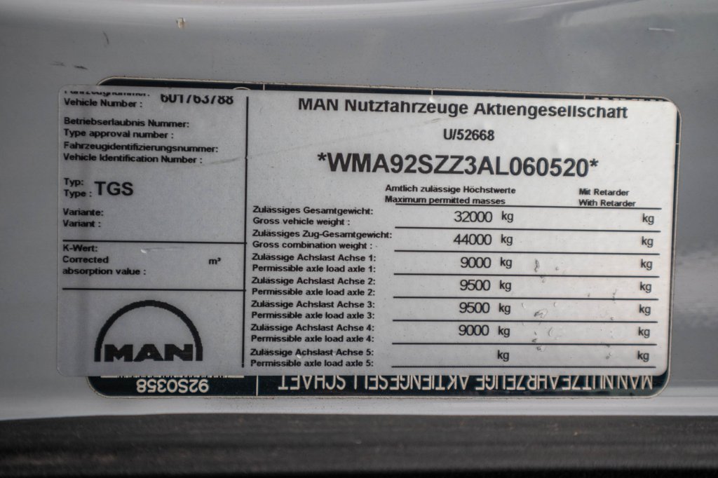 MAN TGS 35.440 BL - PK 33002/8xhydr. 2010 E62624 TGS 35.440 BL - PK 33002/8xhydr. 2010 1 image 14