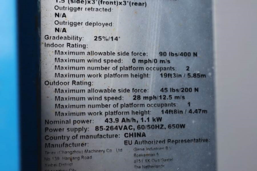 Genie GS1932 E-Drive Several In Stock, 8m Working Height 2022 GENIE - GS1932 E-Drive - 63741 GS1932 E-Drive Several In Sto...